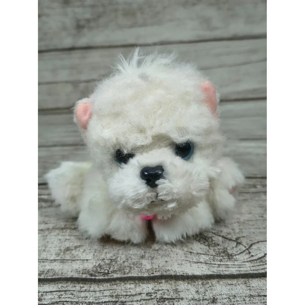 1993 Tyco DSI Puppy Puppy Puppies White Maltese Plush